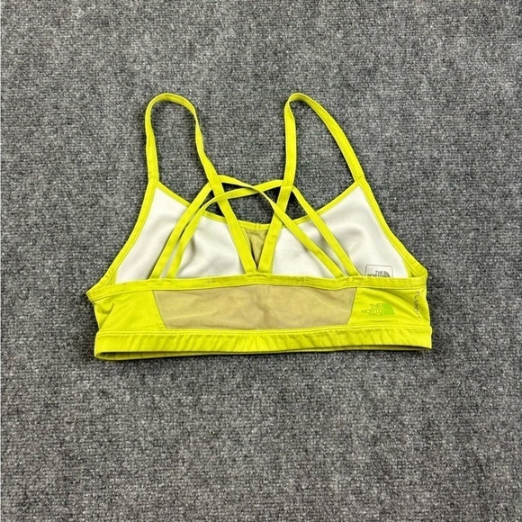 THE NORTH FACE Women’s yellow/green Sports Bra Flash-dry size: Large - Picture 2 of 8